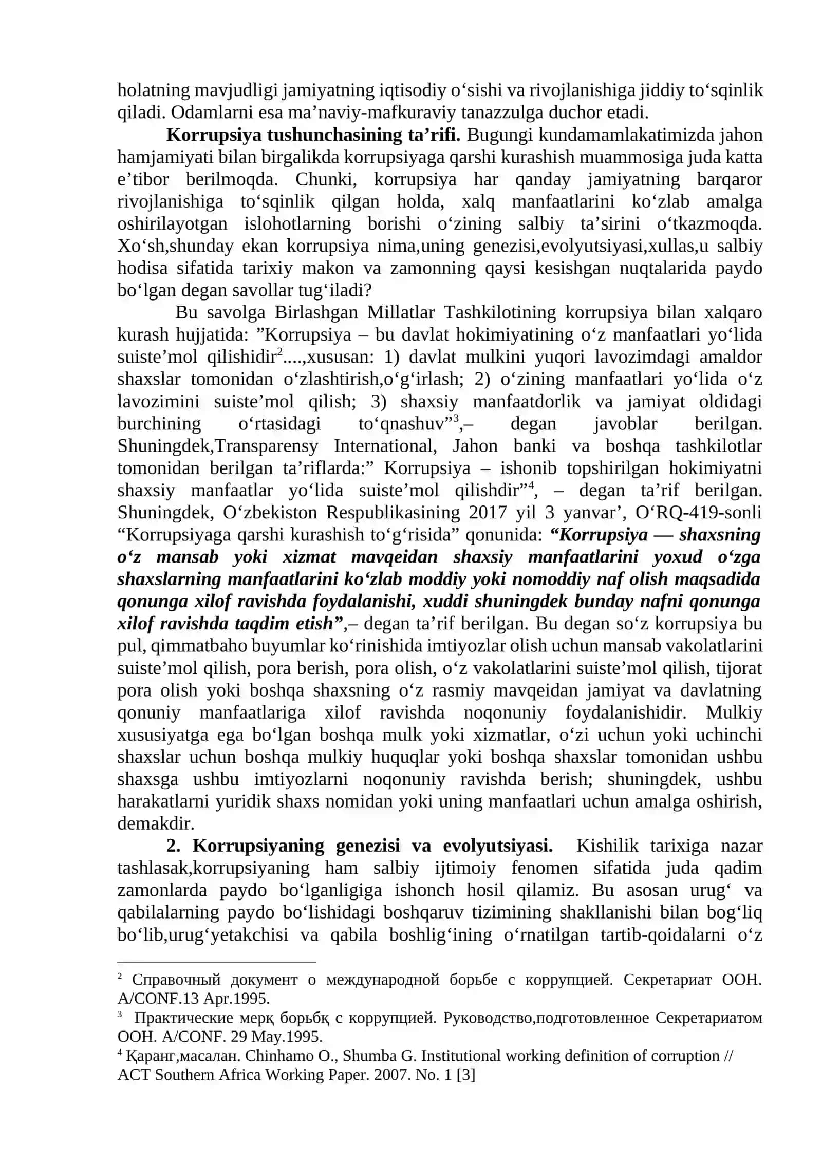 Korruptsiyaning mohiyati, oqibatlari va unga qarshi kurash mexanizmlari 2