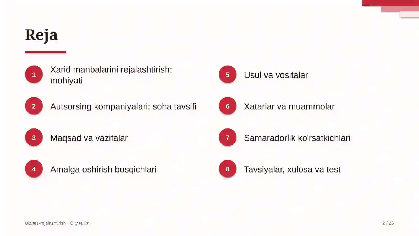 autsorsing kompaniyalarida xarid manbalarini rejalashtirish 2105 2