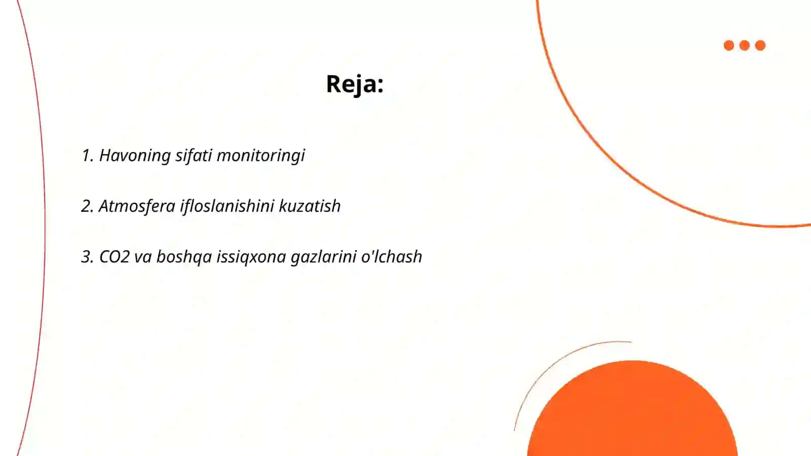 Havoning sifati monitoringi 2