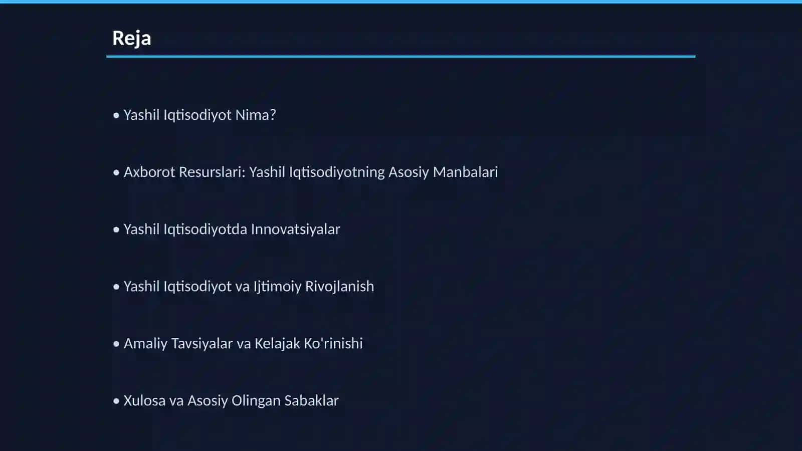 Yashil Iqtisodiyot: Ekologik Barqarorlik va Ijtimoiy Rivojlanish 2