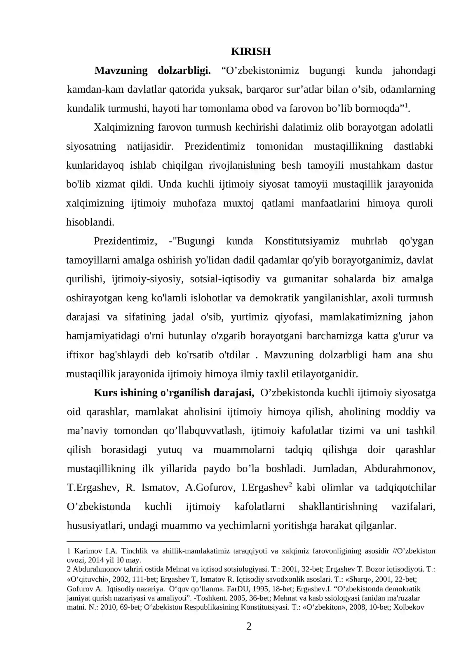 IJTIMOIY XIZMAT KO’RSATISH VA UNI ASOSIY TAMOYILLARI 2