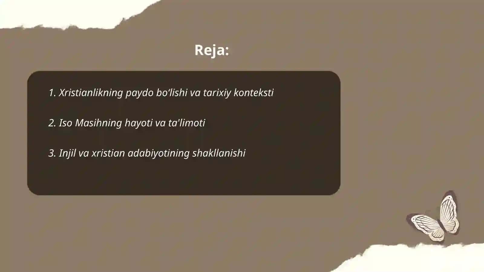 Xristianlik dini tarixi va asosiy gʻoyalari 2