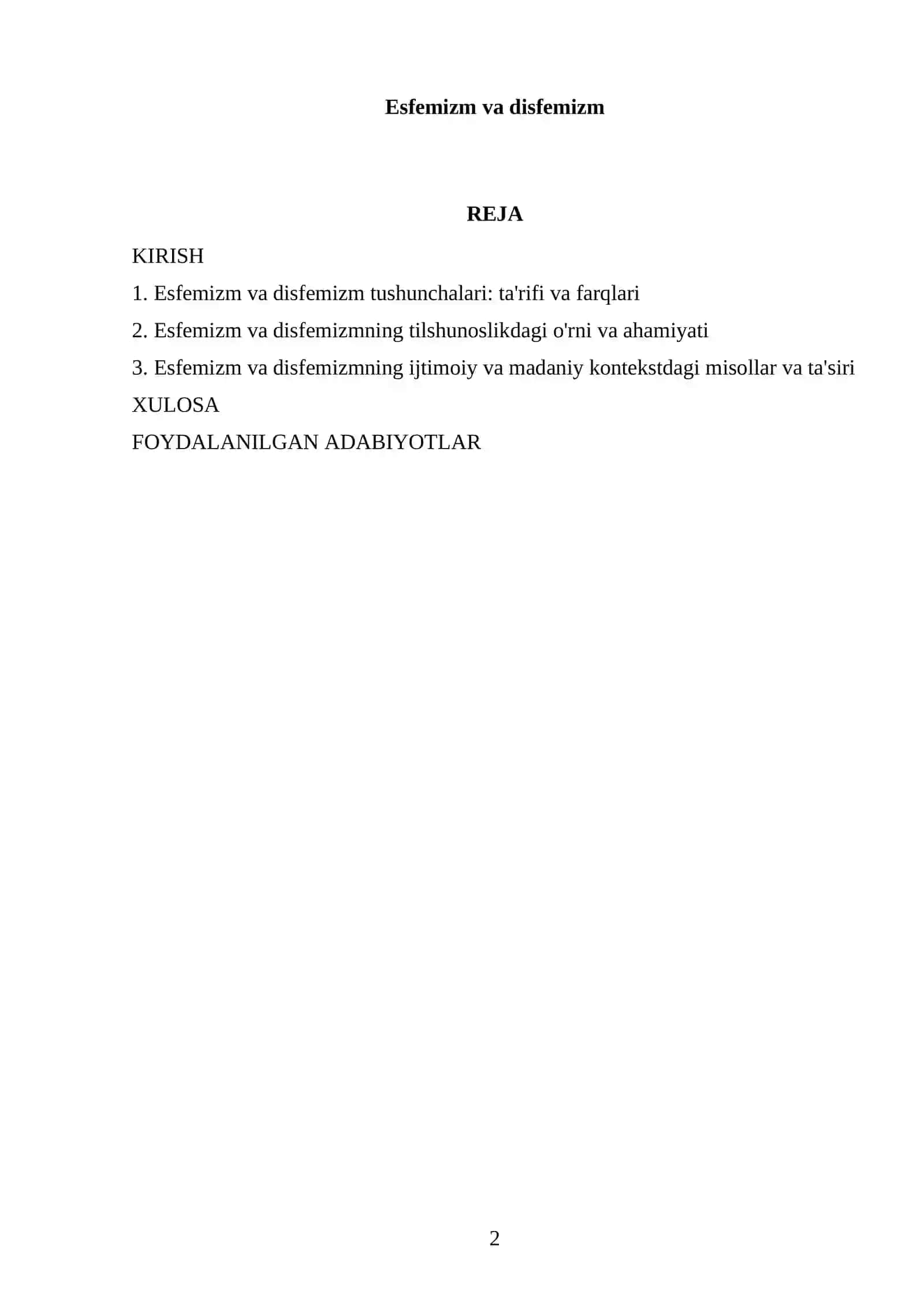 Esfemizm va disfemizmning tilshunoslikdagi o'rni va ahamiyati 2