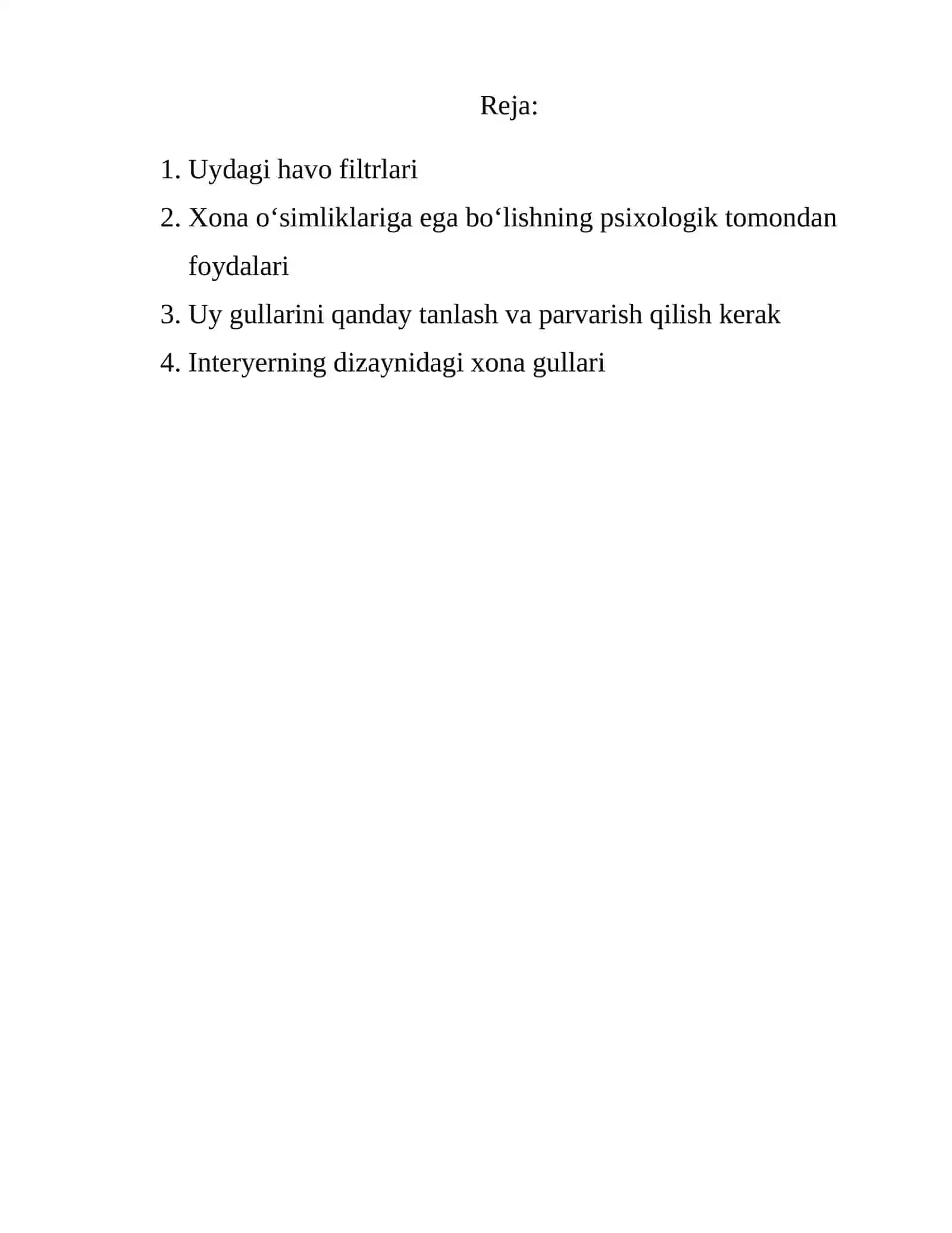 Xona o`simliklarini quyoshga nisbatan farqini va nomini o`rganish 2