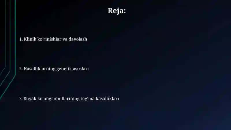Qon ivish omillarining tugʻma kasalliklari 2