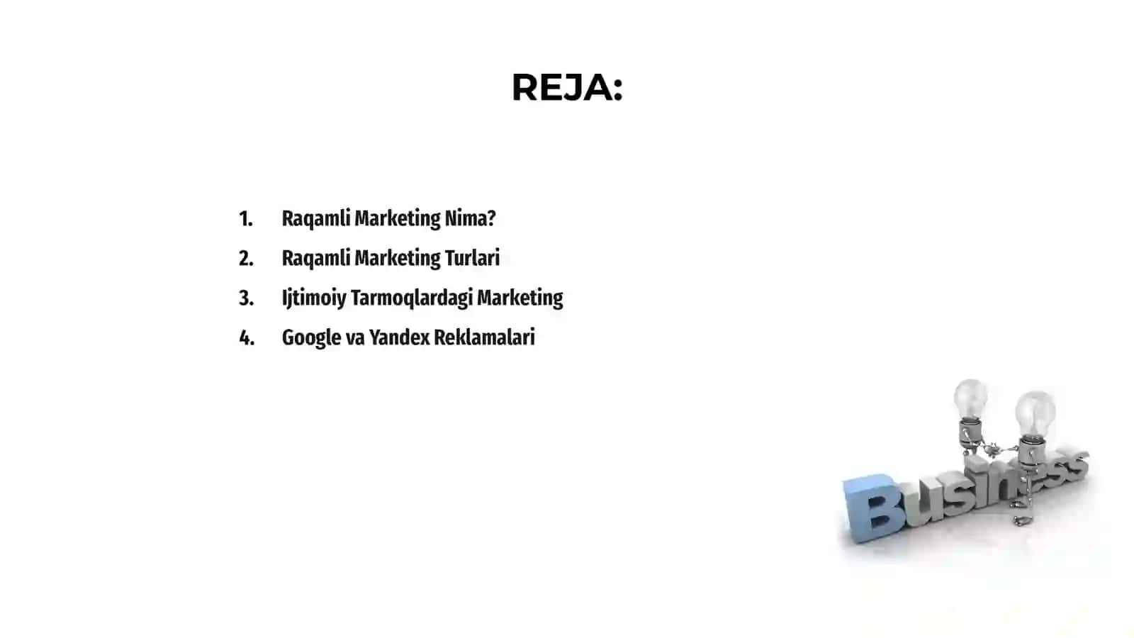 Raqamli Marketing va uning turlari 2