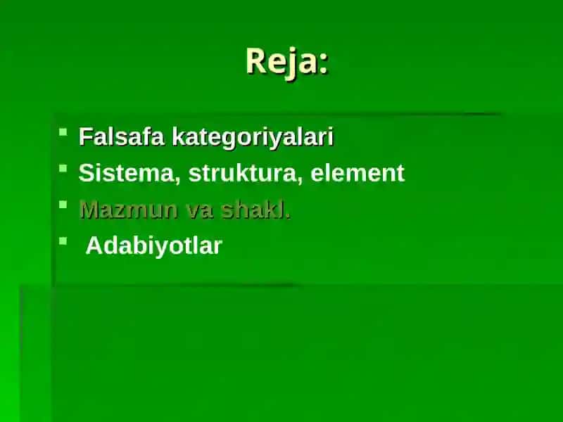 Falsafa kategoriyalari va ularning turlari 2
