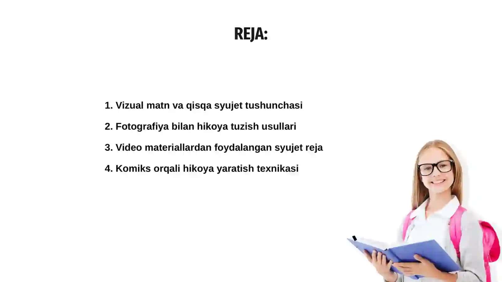 Vizual matn yoki qisqa syujet rejasini tuzish 2