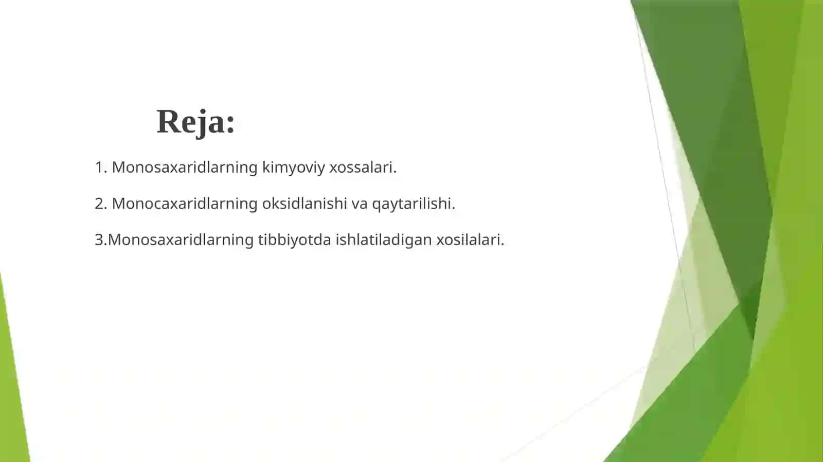 Uglevodlar.Monosaxaridlar tuzilishi va xossalari. Di,gomo va geteropolisaxaridlar tuzilishi va hossalari 2