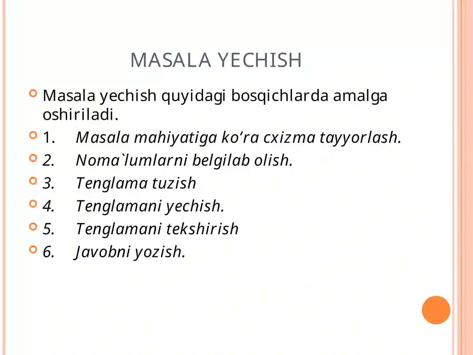 MATEMATIKA O’QITISHDA MANTIQIY VA MURAKKAB MASALALARNI YECHISH METODLARI 2