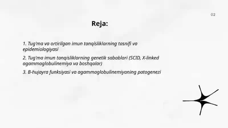 Tug'ma va ortirilgan imun tanqis holatlari sabablari patogenezi asoratlari 2
