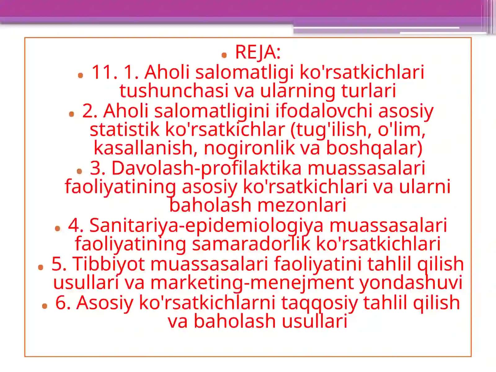 Aholisalomatligi  ko'rsatkichlari va ularning turlari 2