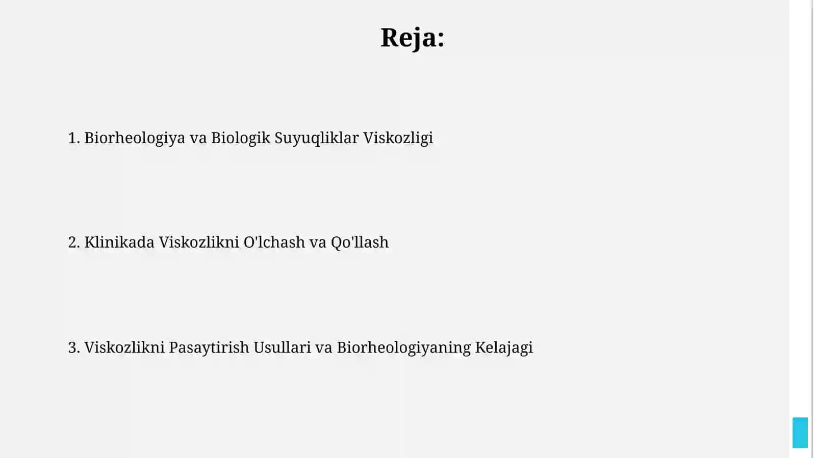Biorheologiya va Biologik Suyuqliklar 2