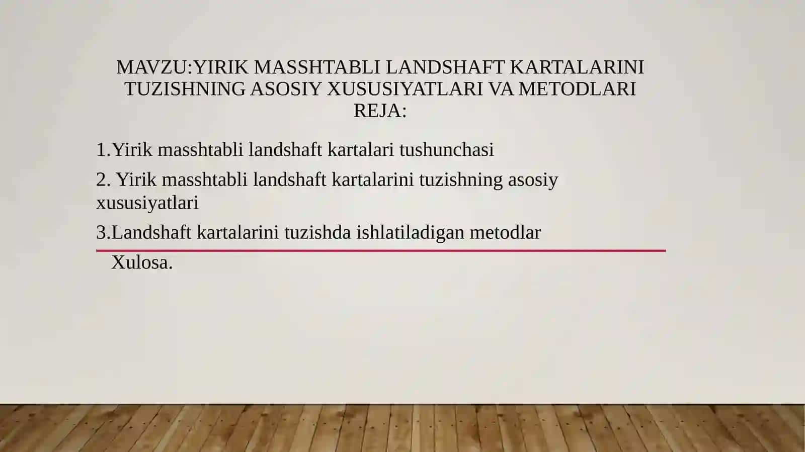Yirikmasshtabli landshaft kartalari tuzishningasosiy xususiyatlari 2