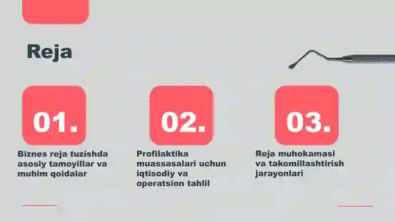 Biznes reja tuzish tamoyillari 2