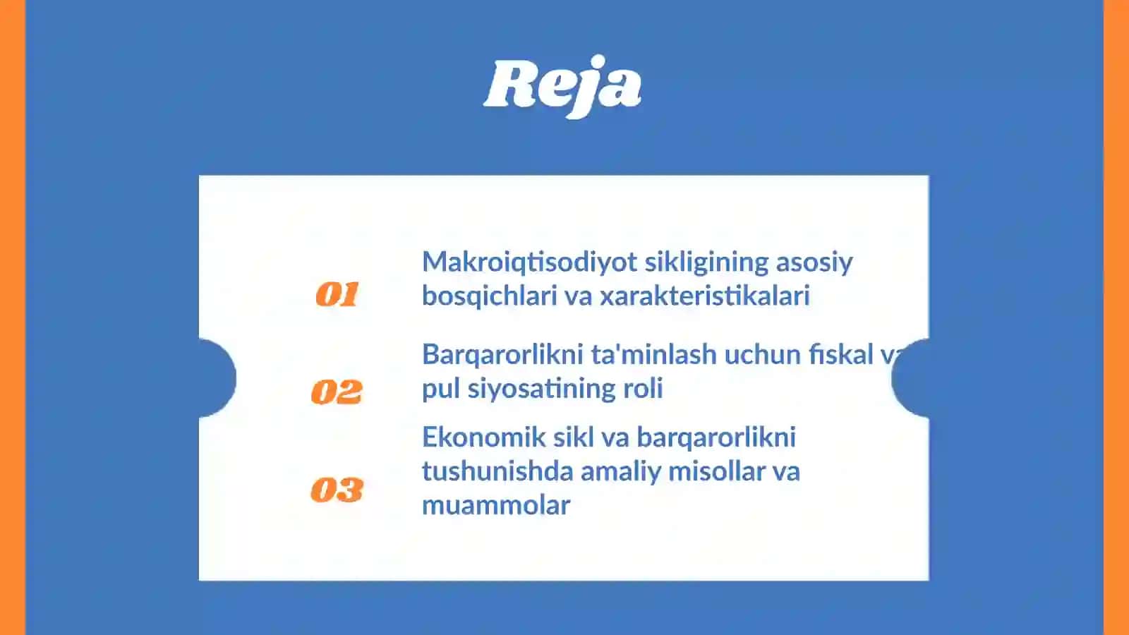 Iqtisodiyotning sikligi va makroiqtisodiyot barqarorligi 2