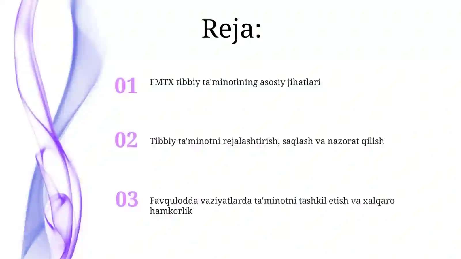 Fuqaro muhofazasi tibbiy xizmati (FMTX)ni tibbiy mulklar bilan ta’minlash 2