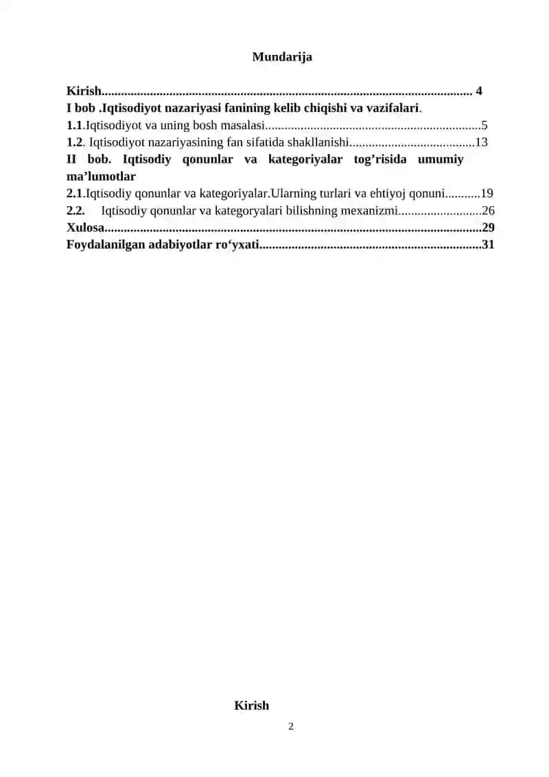 Iqtisodiy qonunlar va ularning amal qilish mexanizmi 2