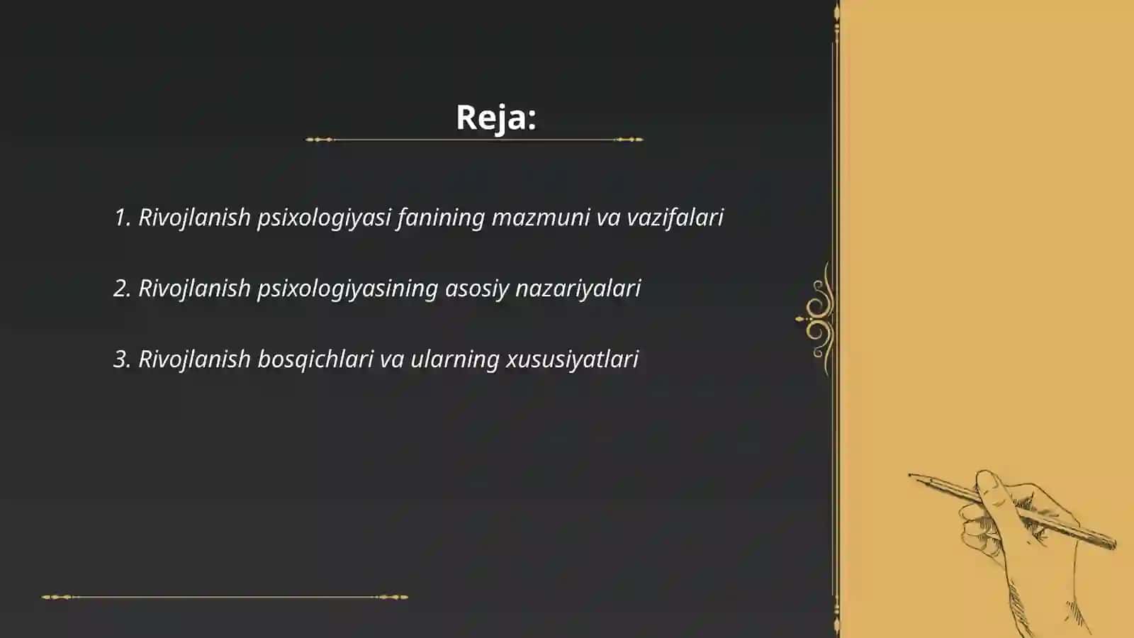 Rivojlanish psixologiyasi fani predmeti metodlari 2