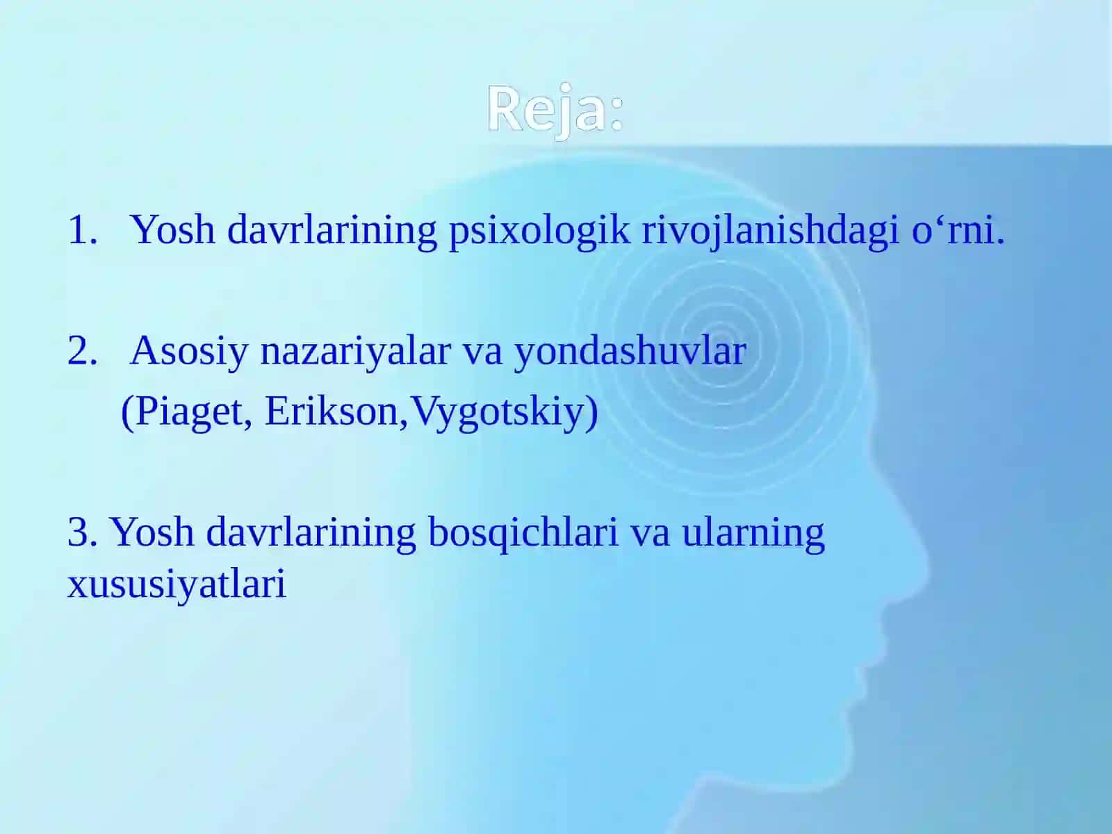Psixologiyafanida yosh davrlarining qiyosiy tahlili 2