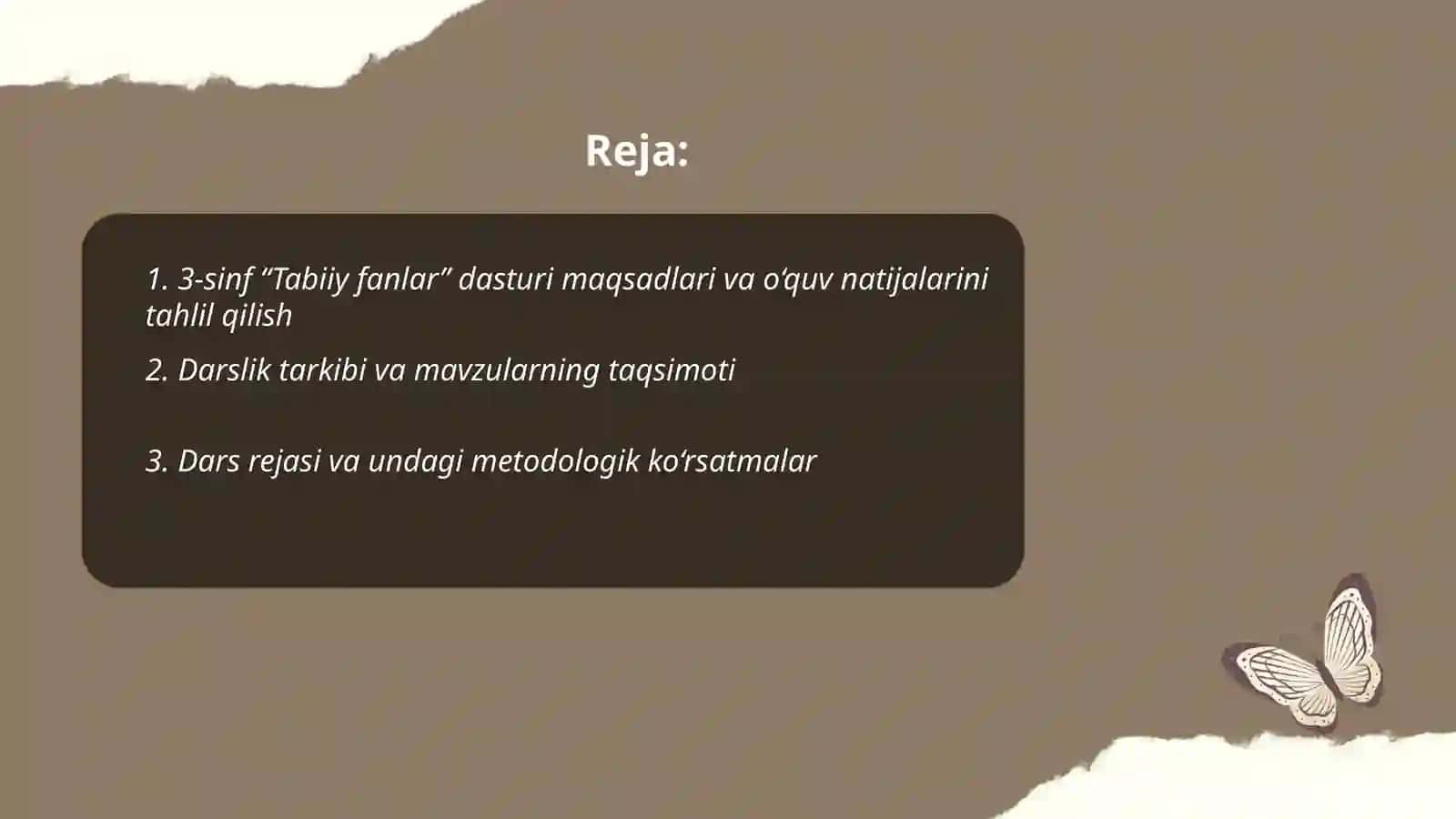 3-sinf "Tabiiy fanlar" dasturi va darsligi 2