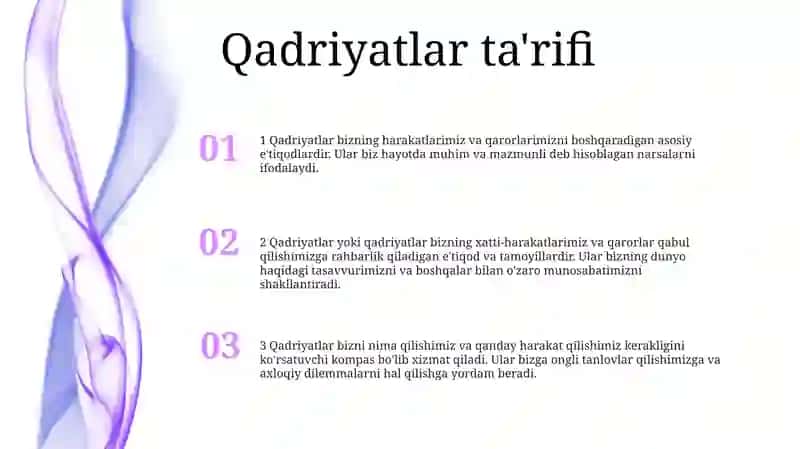 Qadriyatlar 2