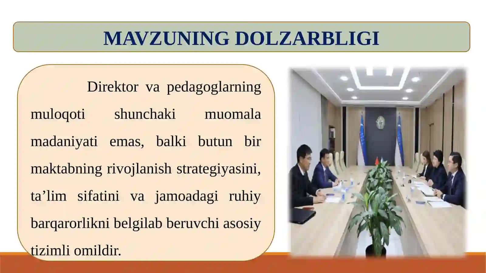 Direktor va Pedagoglar O‘rtasida Samarali Muloqotni Yo‘lga Qo‘yish 2