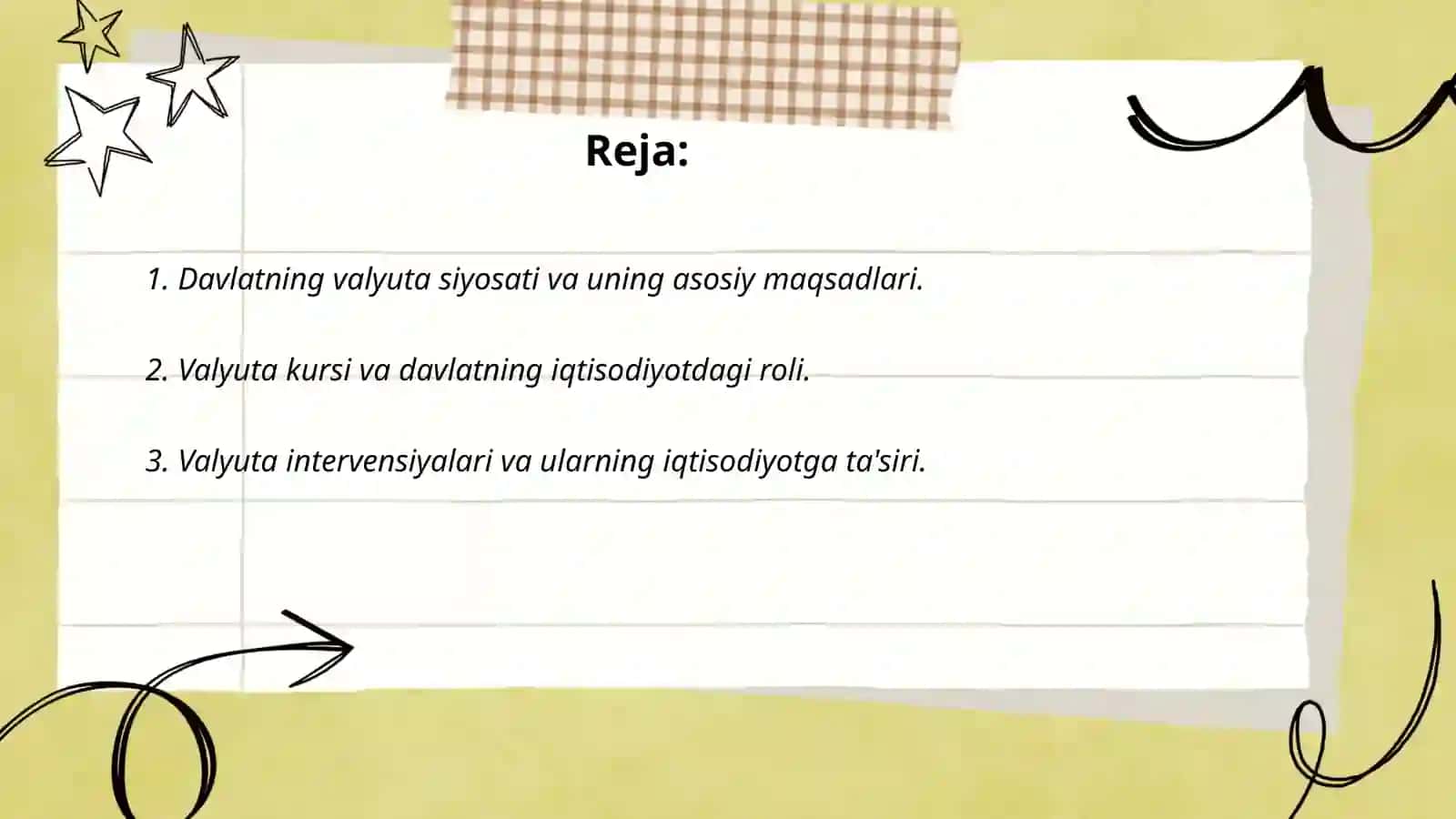 Davlatring valyufa siyosati va uning iqtisodiyotni tartibga solishdagi roli 2