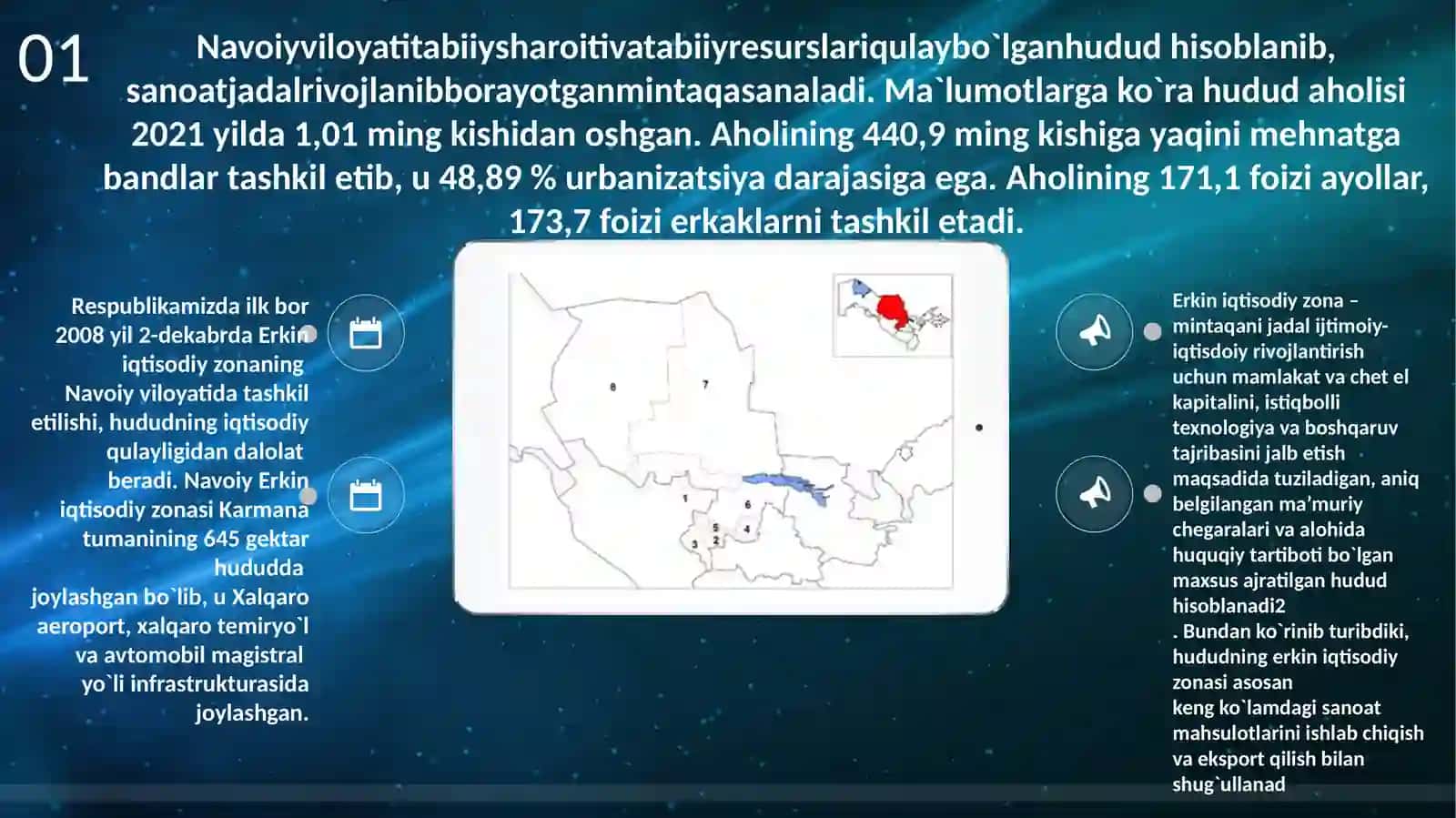 Navoiy viloyati ning ijtimoiy-iqtisodiya lohiyati 2