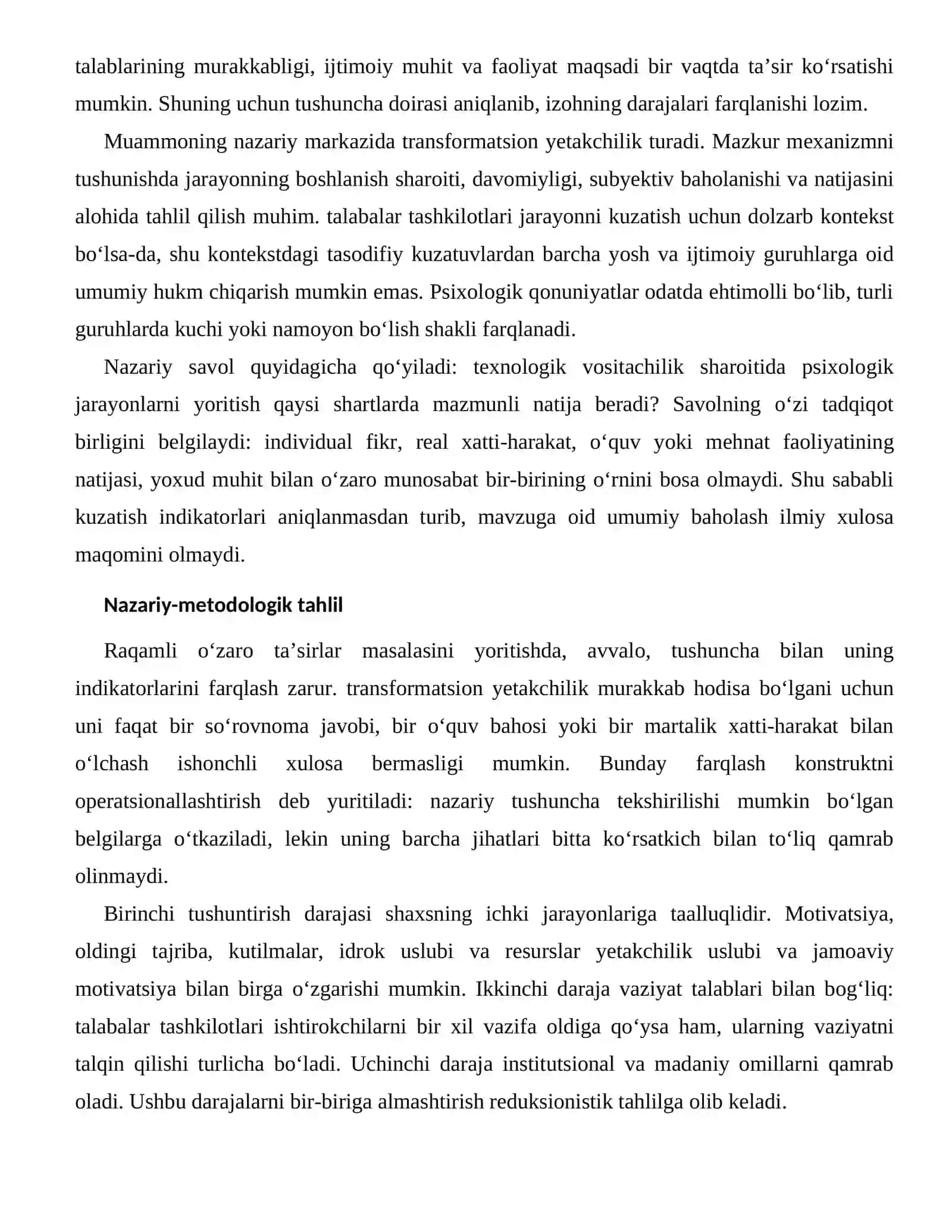 Yetakchilik Uslubi va Jamoaviy Motivatsiyaning Raqamli Muhitdagi Xususiyatlari 2