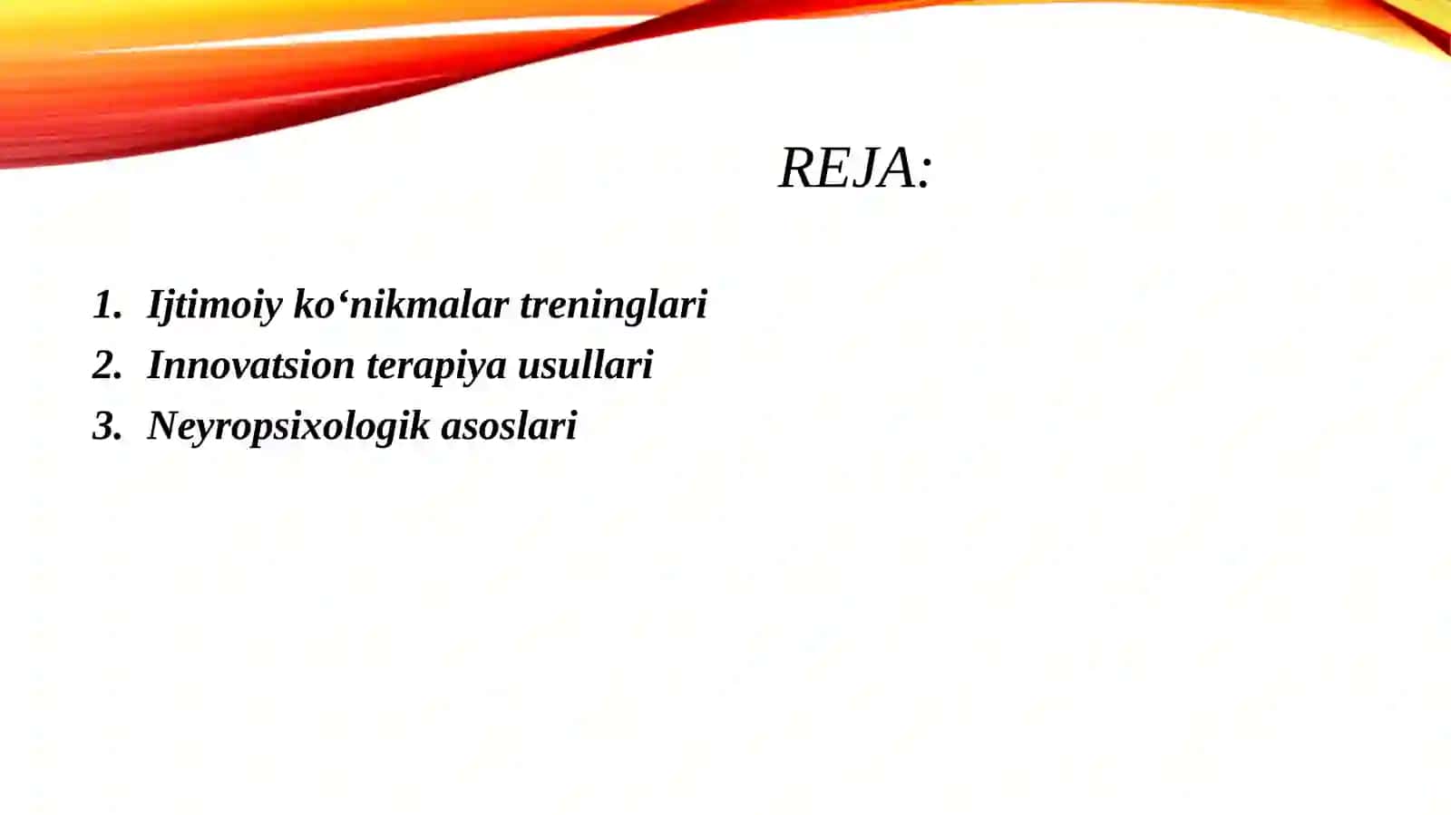 O'yin terapiyasi va ijtimoiy ko'nikmalar treninglari yordamida psixologik qo'llab-quvvatlash 2
