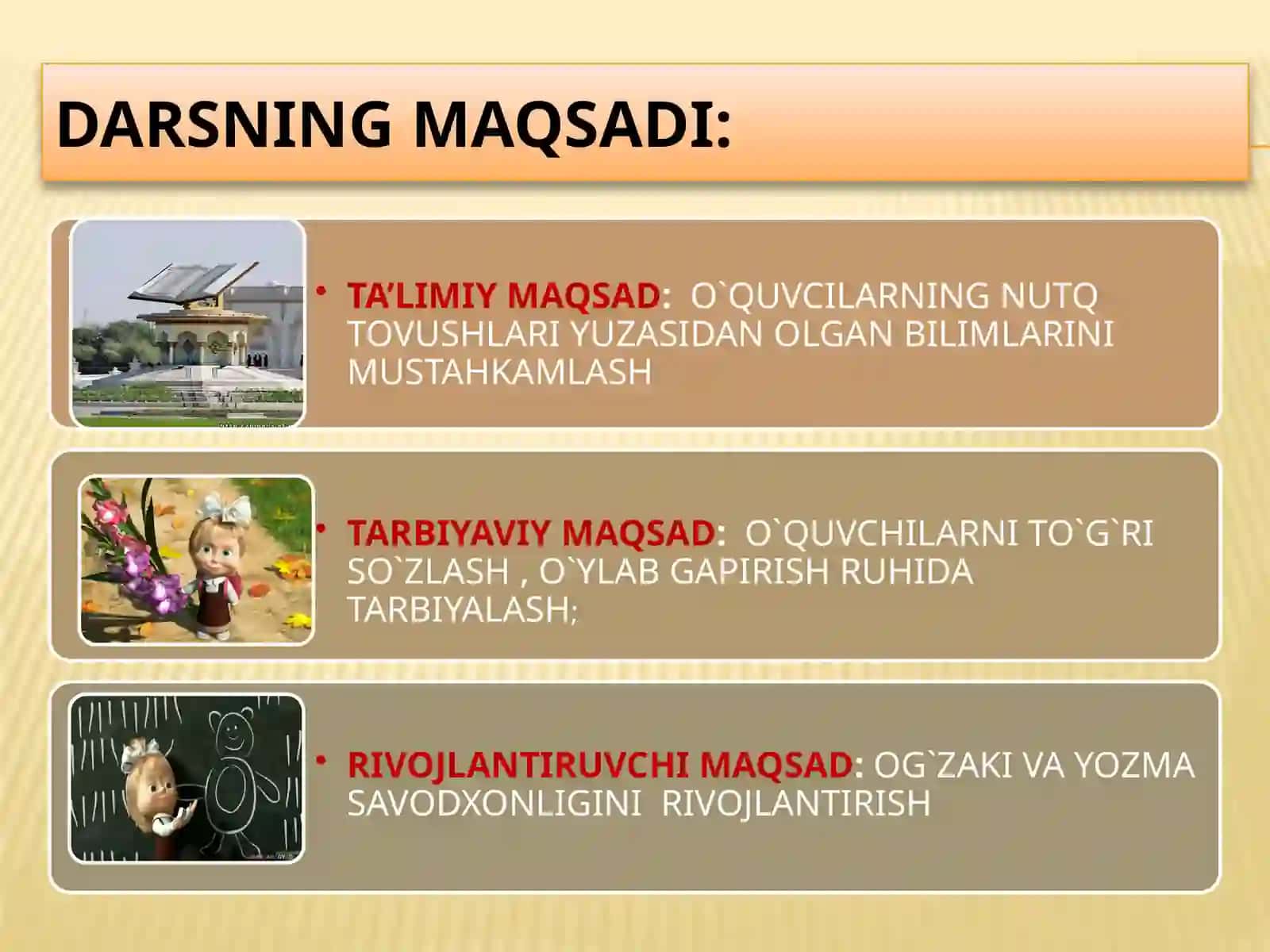 Mustahkamlash darsi 2