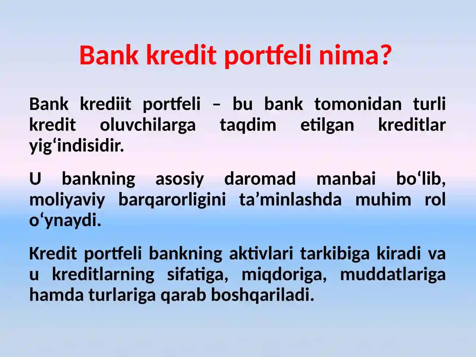 BANKKREDITPORTFELI 2