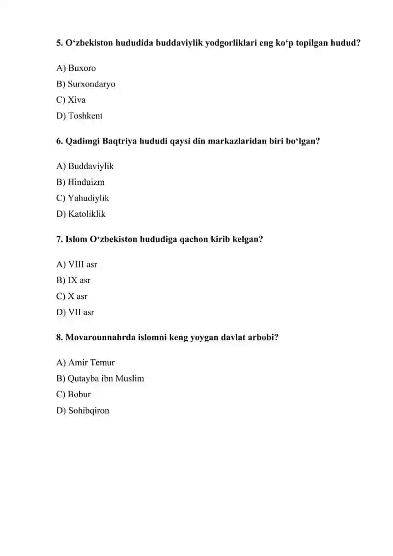 O‘zbekiston konfessiyalararo diniy bag‘rikenglikning tarixiy tajribasi 2