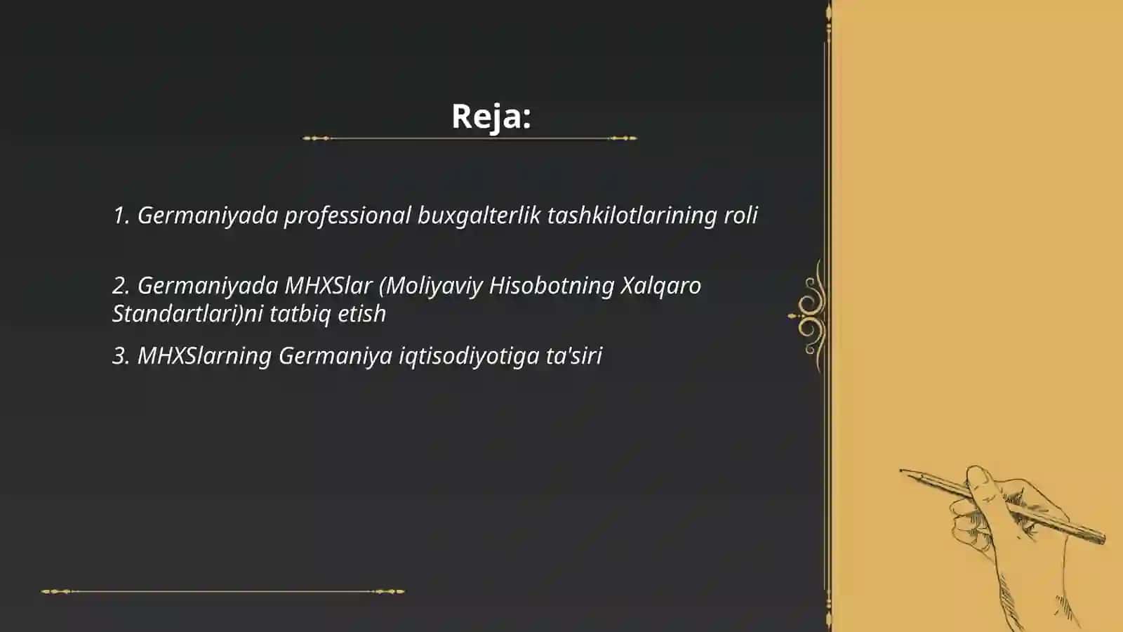 Germaniyadagi prafessional buxgalterlik tashkilotlarining faoliyati va ularning MHXSlarni qonuniy tartibga solishdagi tajribasi 2