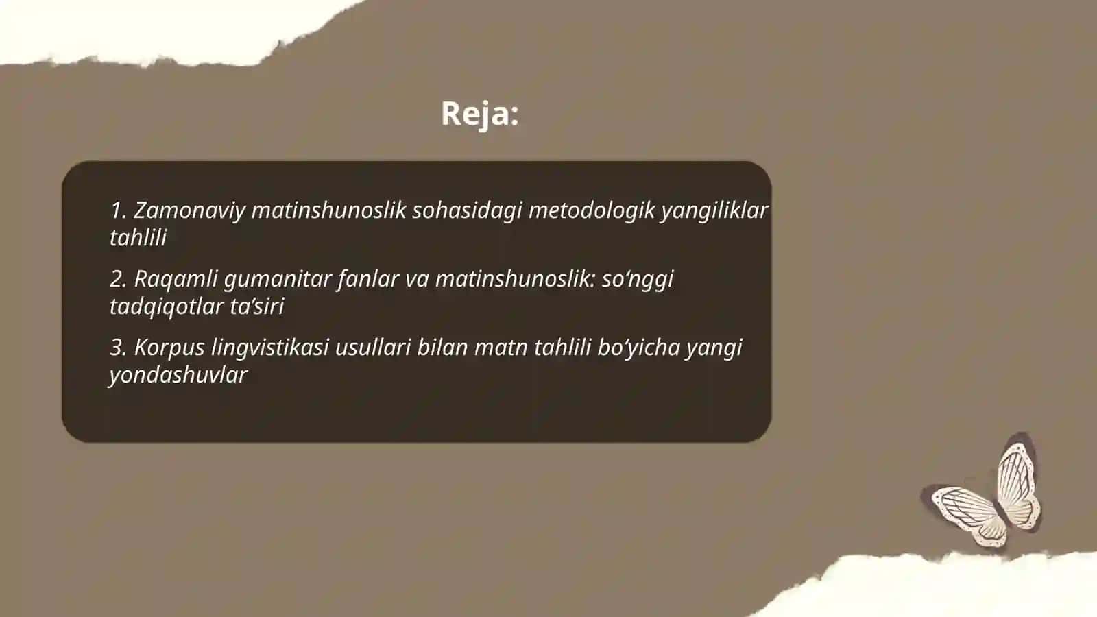 Matinshunoslik sohasidagi eng sungi ilmiy tadqiqotlar tahlili 2