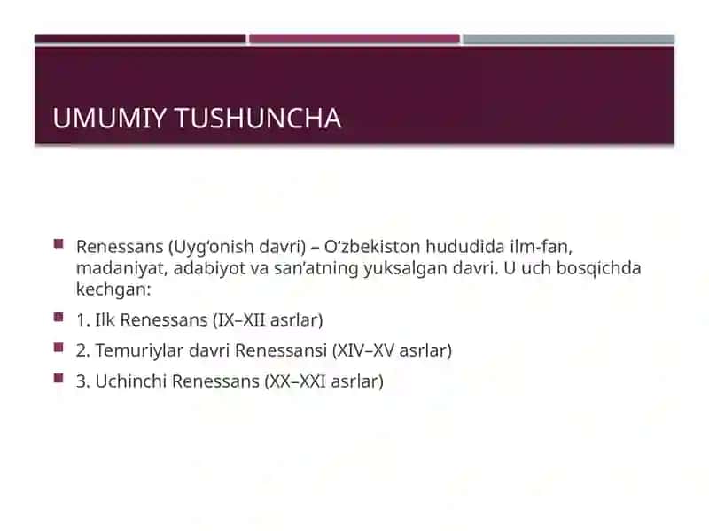 O‘zbekiston tarixida Renessans 2
