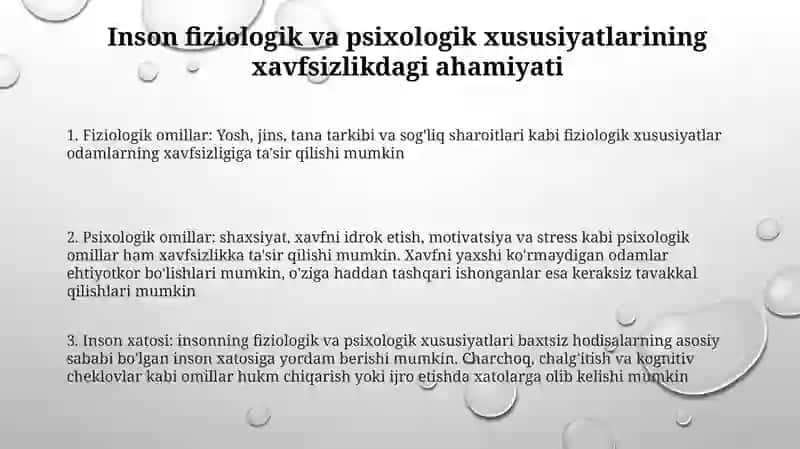 Insonning Fiziologik Va Psixologik Tavsiflarning Xavfsizlikni Ta'Minlashdagi O'Rni 2