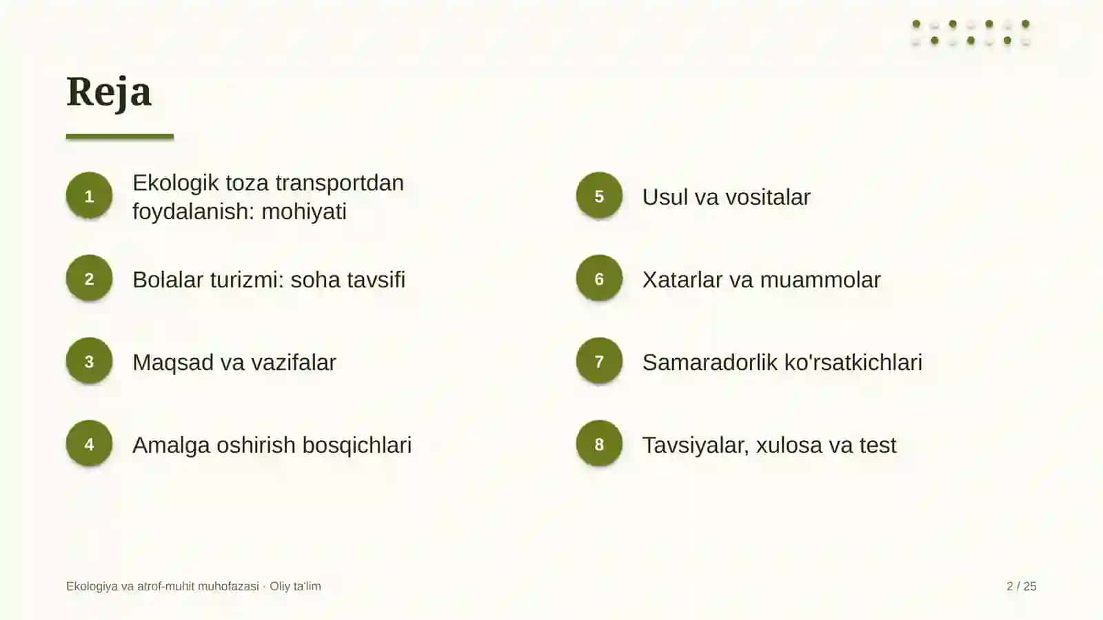 Bolalar turizmida ekologik toza transportdan foydalanish 2