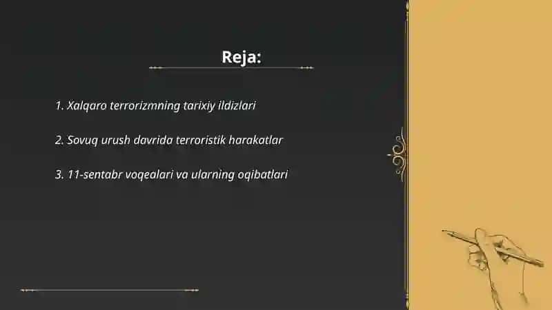 Xalqaro terrorizm va ommaviy qirgʻin qurollari 2