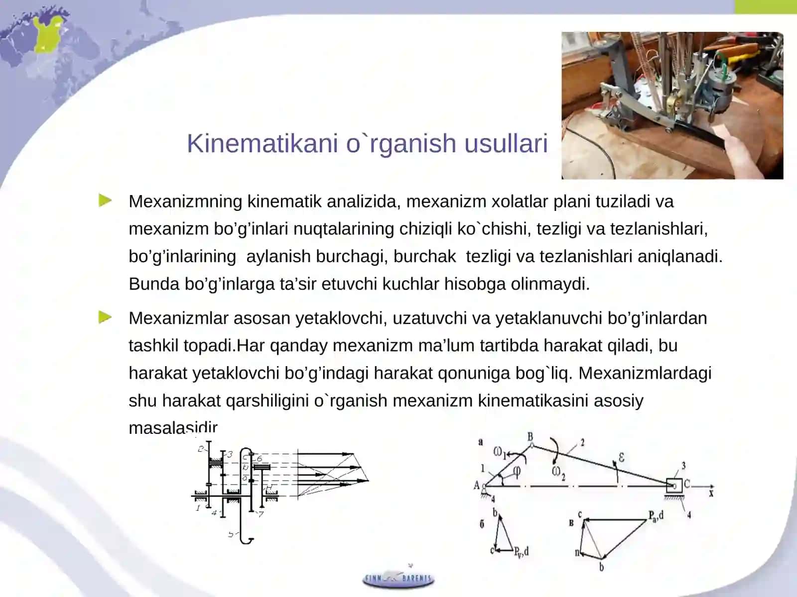 MEXANIZMLARNING KINEMATIK ANALIZI 2