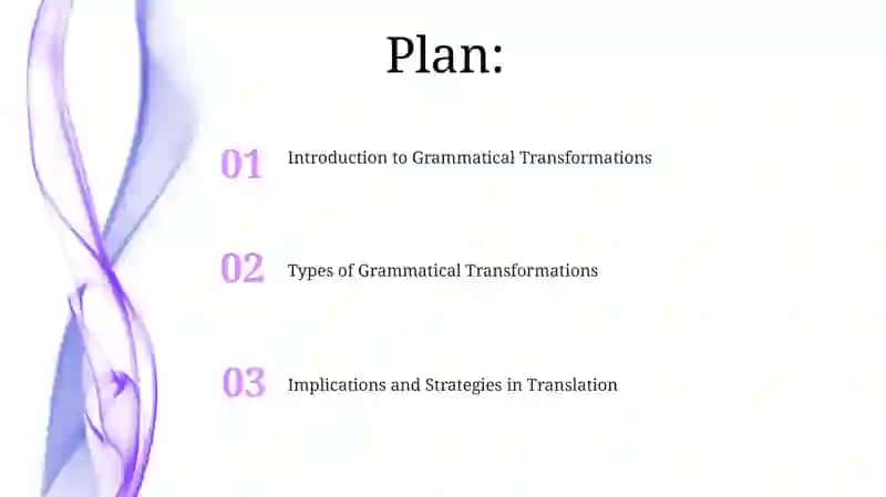 Grammatical transformations in translation 2