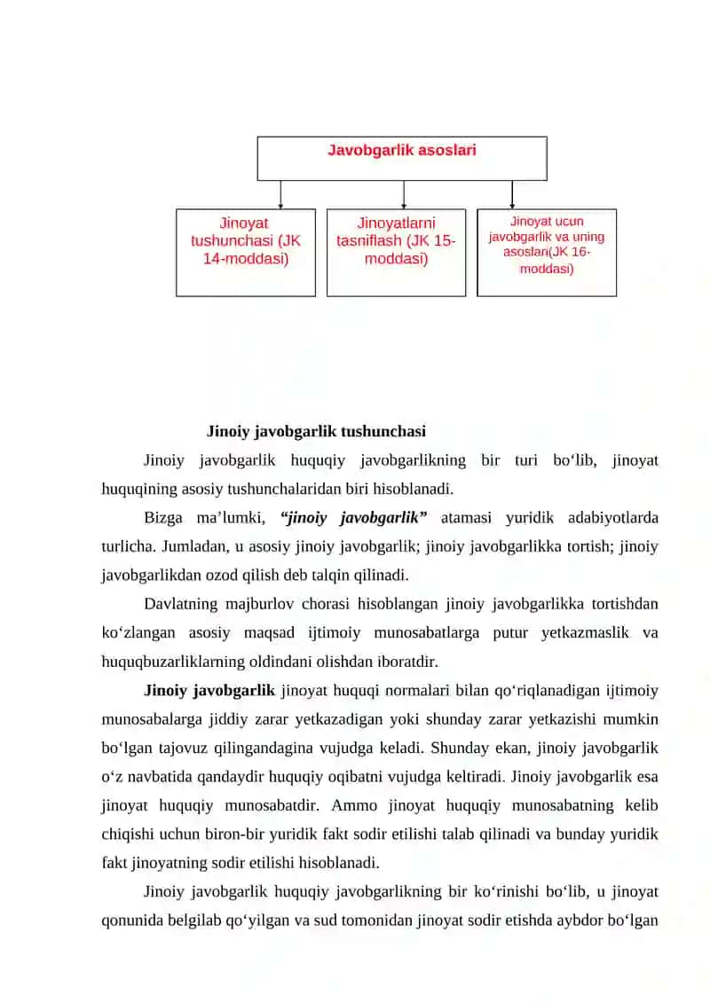 Jinoiy javobgarlikka tortilishi lozim bo'lgan shaxslar tushunchasi 2