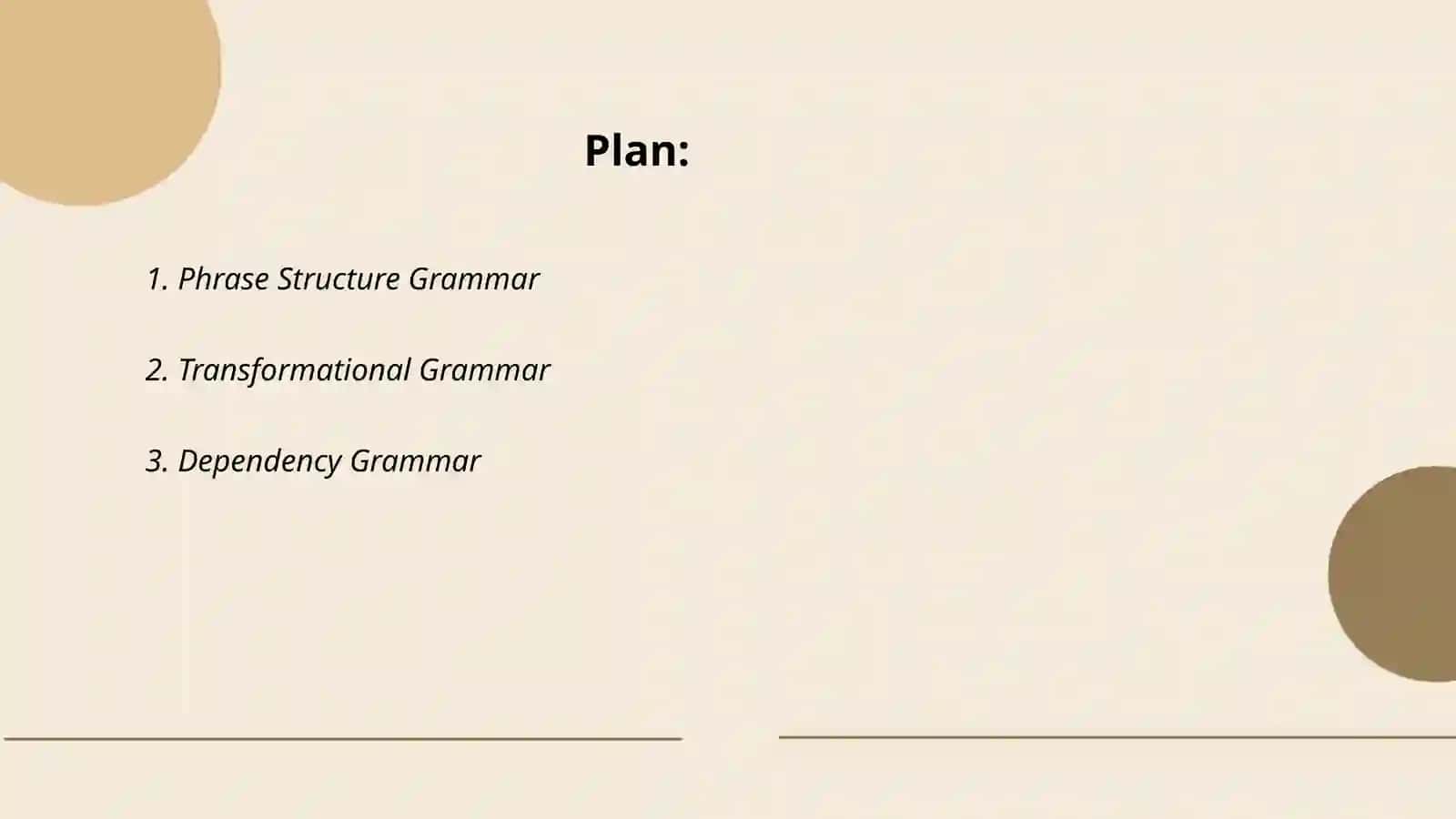 Syntax and Syntactic constructions 2