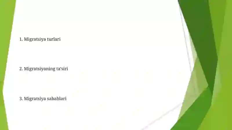 Aholi migratsiyasi va uning tasnifi 2