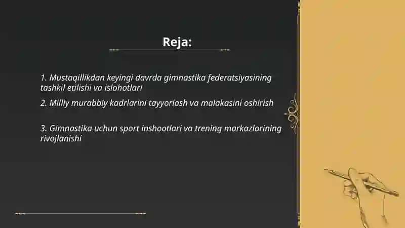 Mustaqillikdan keyingi davrda gimnastikani rivojlanishi 2