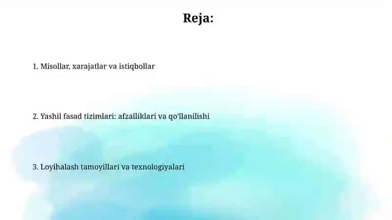 Yashil fasadlar tizimini loyihalash texnologiyasi 2