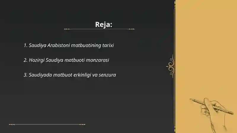 Saudiya Arabistoni Matbuoti 2