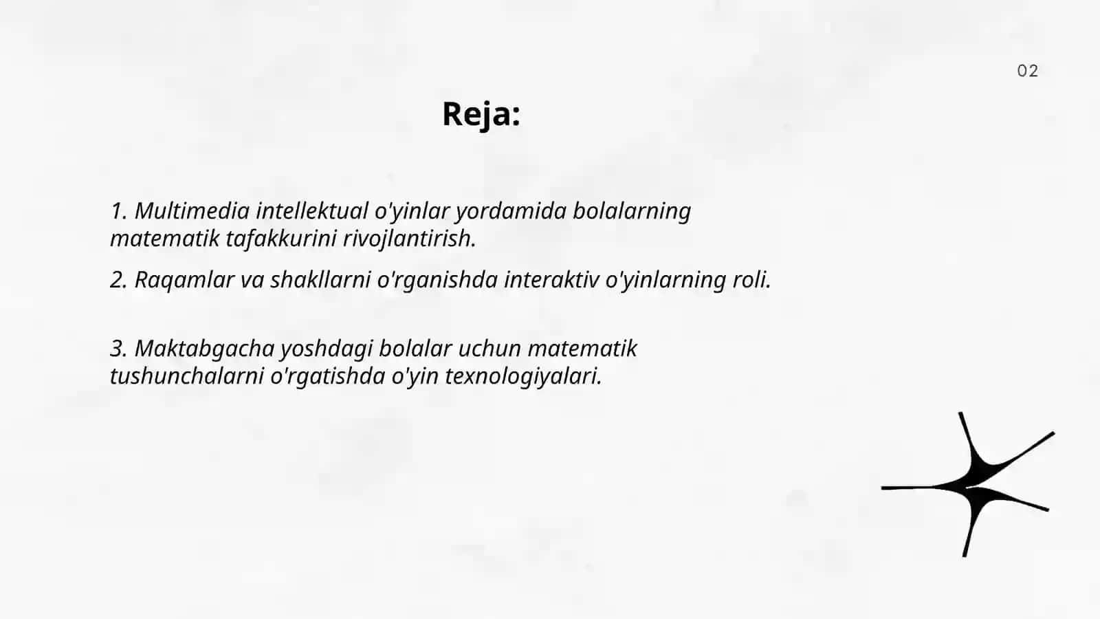 Maktabgacha ta'lim yoshidagi bolalarda dastlabki matematik bilim, ko'nikma va malakalarni shakllantirishda multimediali intellektual kompyuter o'yinlaridan foydalanish 2