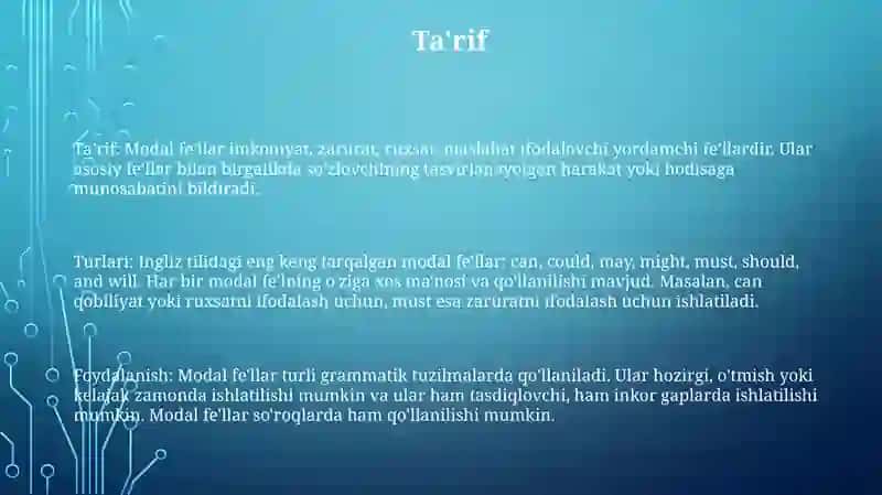 Modal Verbs 2